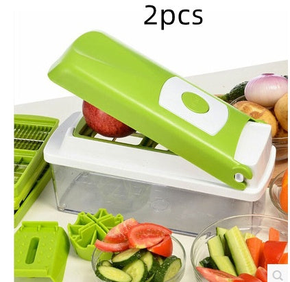 12-Piece Multifunctional Vegetable Chopper & Slicer Set