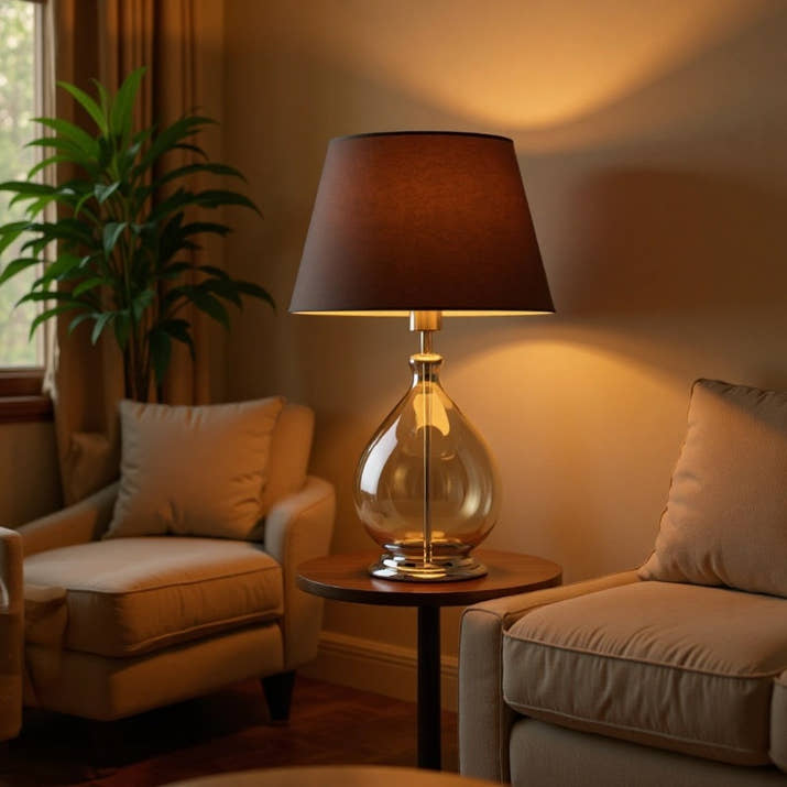 Living Room Glass Table Lamp Bedside Lamp — view 4