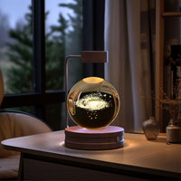 Crystal Ball Cosmic Dinosaur Indoor Night Light Usb Power Warm Bedside