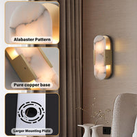 Postmodern Spanish Marble Wall Lamp, Light Luxury Hotel Bedroom, Living Room, Study, Bathroom Cabinet, Mirror, Hallway, Entrance Light — view 2